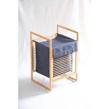 Acar Bambu Çamaşır Sepeti - 60 cm