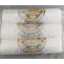 1 Koli Ortaboy Gülenyüz Baskılı Rulo Poşet Market Manav Atlet Hışır