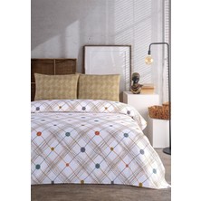 Monolisse Soren Çift Kişilik Pike Takımı 200X230 cm Harmony    Hardal Mavi
