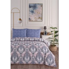 Evim  soren Çift Kişilik Pike Takımı 200 x 230  cm  Morella  Lacivert Pembe