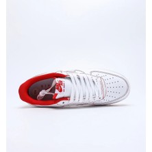 Nike Air Force 1 '07 Low White/red Erkek Sneaker