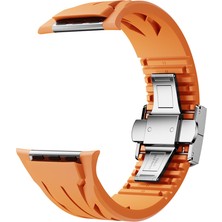 ZORE Apple Watch 10 46MM KRD-127 Metal Tokalı Silikon KORDON-KIRMIZI-8680436819050-NOİR111527