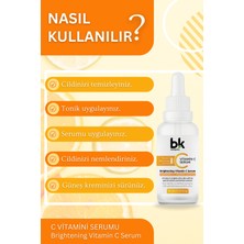 Bk Company C Vitamini Parlak Süper Aydınlatıcı Ton Eşitleyici Serum 30ml (%3,5 Vitamin C,Niacinamide, Zinc Pca)