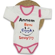 Unısex 1/36 Ay 40/1 Penye Uzun Kollu Annem Yazılı