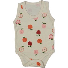 Unısex 1/3 Yaş Elma Desen Askılı Büyük Badi