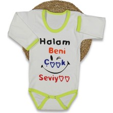 Unısex 1/36 Ay 40/1 Penye Uzun Kollu Halam Yazılı