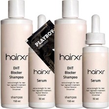 Hairxr Saç Bakım Şampuanı ve 30 ml Serum Saçbesleme Güçlü 2X 50 ml Hairxr Dht Blocker + Hediye Jel