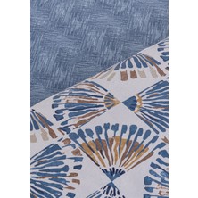 Soren Tek  Kişilik Pike Takımı 160X230 cm Orient  Bej Mavi
