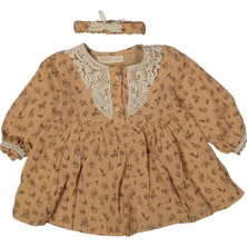 Kız 6/18 Ay Venezia Güpür Yakalı Elbise