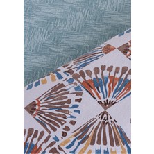 Soren Tek  Kişilik Pike Takımı 160X230 cm Orient  Mavi Kahve