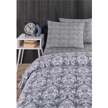 Evim  soren Tek  Kişilik Pike Takımı 160 x 230  cm  Saılor  Koyu Gri