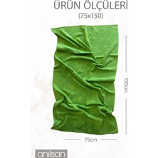 Plaj Havlusu  Pamuk 75 x 150 Desenli Yeşil