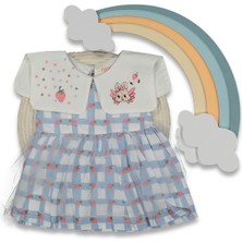 Kız 6/24 Ay Çilekli Tütülü Elbise