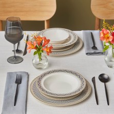 Karaca Elegance Bone Globe 24 Parça 6 Kişilik Yemek Takımı
