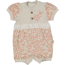 Kız 6/18 Ay Fisto Fırfırlı Çiçek Baskılı Tulum