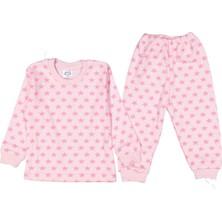 Unısex 1/3 Yaş Yıldız Baskılı Pijama Takım