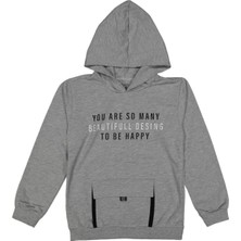 Erkek 10/13 Yaş You Are Torba Cepli Kapşonlu Sweat