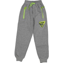 Erkek 9/12 Yaş Fermuar Cep Just Seven Baskılı Kompak Penye 3 Ip Tek Alt