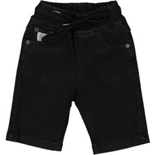 Erkek 3/7 Yaş Lastikli Siyah Kot Kapri