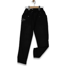 Erkek 8/12 Yaş Kanat Nakışlı Kot Pantolon