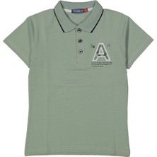 Erkek 9/12 Yaş Polo Yaka A Baskılı Tişört