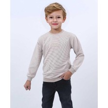 Erkek 9/12 Yaş S.yk Jakarlı Swo Nakışlı Sweat