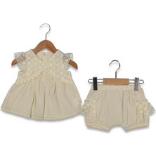 Kız 6/24 Ay Beodeli Tül Şortlu Takım