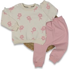 Kız 6/18 Ay 2ip Çiçekli 2li Takım