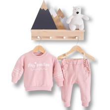 Kız 6/18 Ay Dantelli Nakışlı Takım