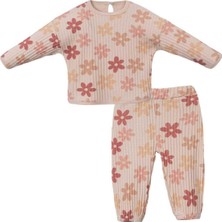 Kız 9/24 Ay Furuna Çiçekli Ikili Takım