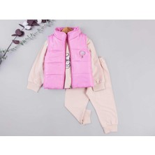 Kız 9/36 Ay Işıklı Yelekli Takım