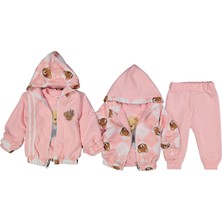 Kız 6/24 Ay Çift Taraflı Ayı Baskılı  3'lü Takım