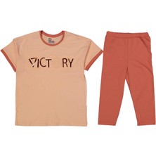 Kız 6/9 Yaş Victory Baskılı Taytlı Takım