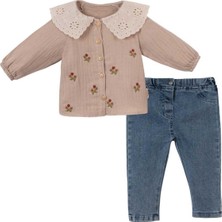 Kız 6/18 Ay Çiçek Nakış Ikili Takım