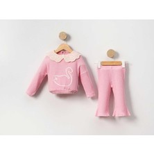 Kız 9/24 Ay Kuğu Süzeneli Yakalı Waffle Şardon 2 L