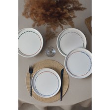 Keramika Motto Line Stackable Pasta Tabağı 21 cm 4 Adet  22645-22731-35-36