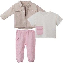 Kız 4/6 Yaş Nanwalek Ceketli 3lü Takım