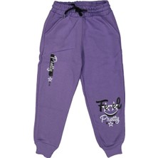 Kız 9/12 Yaş Kompak Prety Baskılı Penye 3 Ip Tek Alt