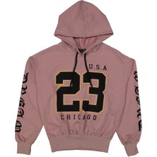 Kız 8/16 Yaş 23 Chıgo Baskılı Kapşonlu Sweat