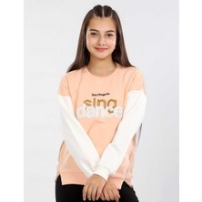 Kız 9/12 Yaş Sing Dance Süzene Nakışlı Sweat