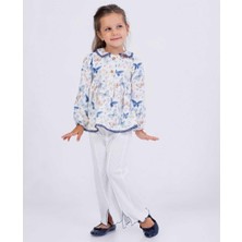 Kız 1/4 Yaş Kelebeklı Pantalonlu Takım
