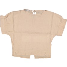 Kız 8/14 Yaş Salaş Arka Yaka Bağlamalı Gömlek