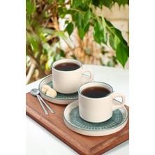 Keramika Maya Stackable Çay Takımı 12 Parça 6 Kişilik