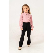 Kız 2/5 Yaş Pantolonlu  Broşlu Gömlekli Takım