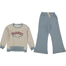 Kız 6/9 Yaş Kuş Nakışlı Üç Iplik Takım