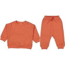 Kız 9/24 Ay Omz Düğmeli Ikili Takım