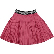 Kız 13/16 Yaş Piliseli Deri Etek