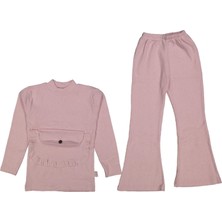 Kız 3/6 Yaş Cepli Düğmeli Ispanyol Paporlu Takım