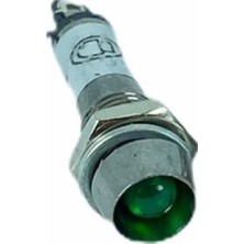 Sinyal Lambası Ledli Metal 8mm 24V Yeşil