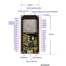 ESP32 Wroom Wifi ve Bluetooth Geliştrme Kartı